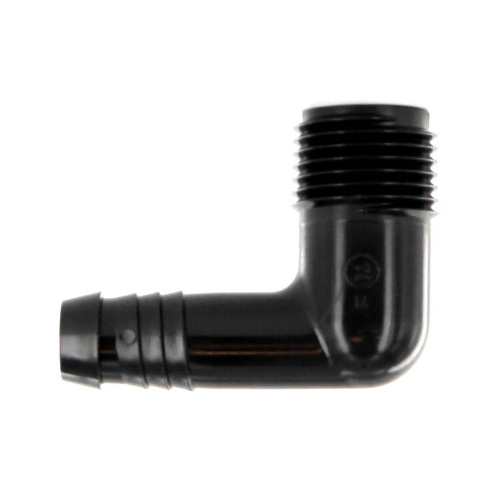 Acetal Swing Pipe Elbow 1/2 in. MPT x Barb | Rain Bird